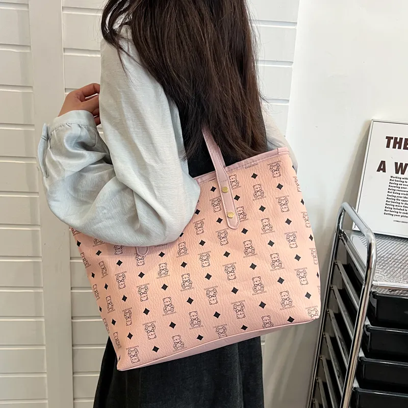 Miss Angel PU Tote Bag, Shoulder Bag Women's Multicolor-14