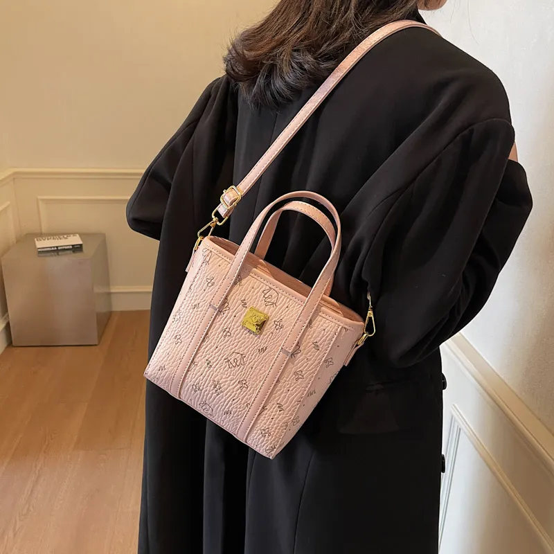 Miss Angel PU Crossbody Handbag Women's Pink/Brown-10