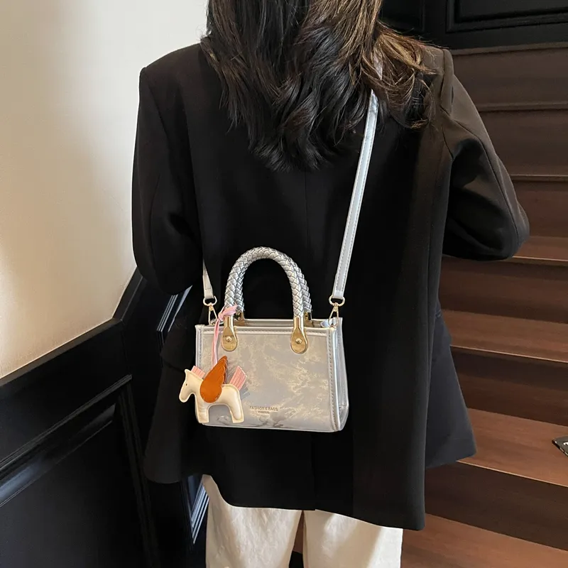 Miss Angel PU Small Square Bag, Crossbody, One Shoulder Handbag Women's Multicolor-8