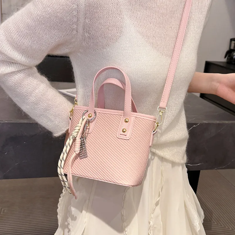 Miss Angel PU Crossbody One Shoulder Handbag Women's Black, Pink, Khaki, Blue, Brown-10
