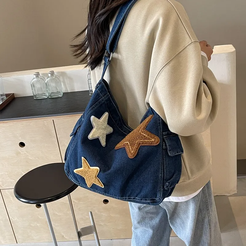 Miss Angel Denim Shoulder Bag Crossbody Bag Regular Women's Multicolor-13