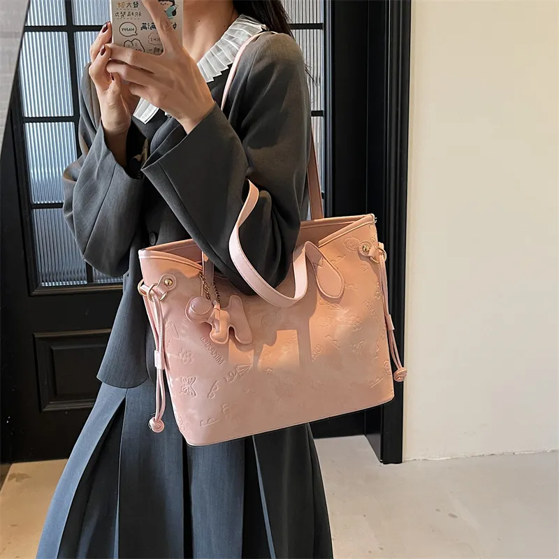 Miss Angel PU Tote Bag Shopping Bag Shoulder Bags Women's Multicolor-9