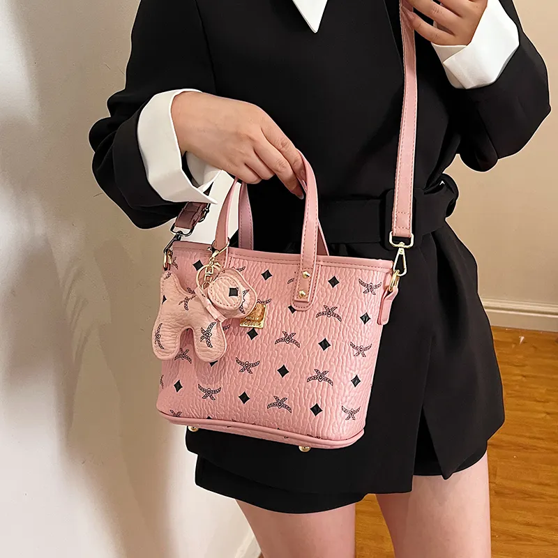 Miss Angel PU Handbag, Crossbody Bag Regular Women's Brown Pink Black Khaki-5