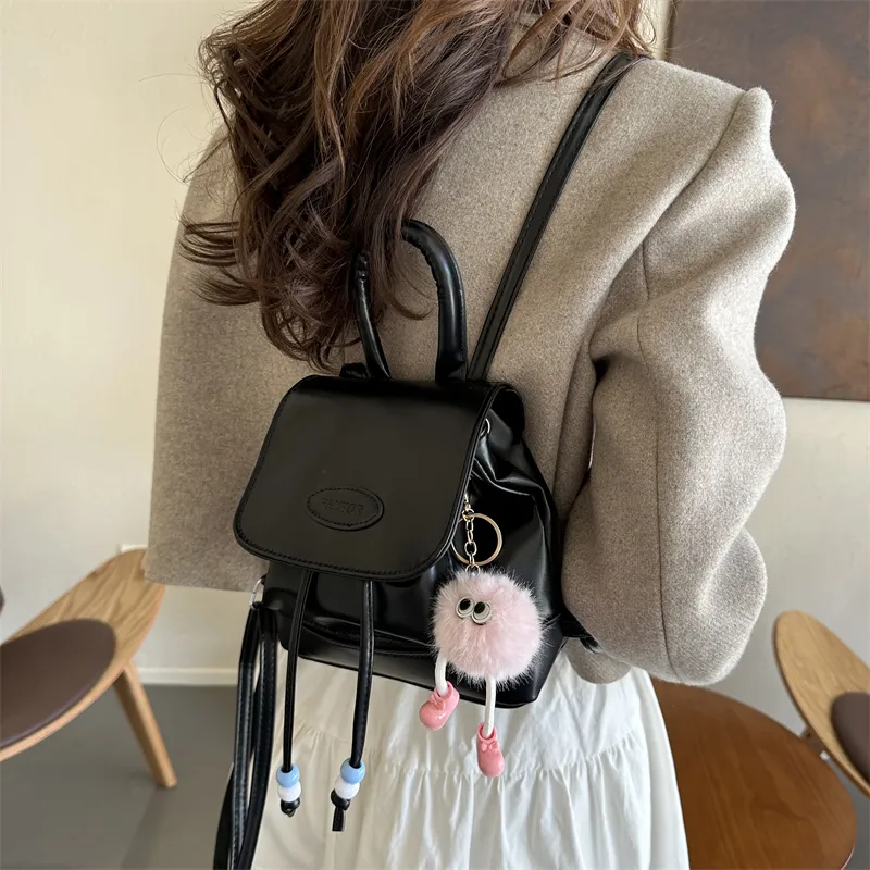 Miss Angel PU Backpack Medium Size Women's Multicolor-28