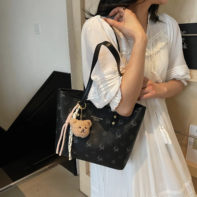 Miss Angel PU Shoulder Bag Women's White/Pink/Black-7
