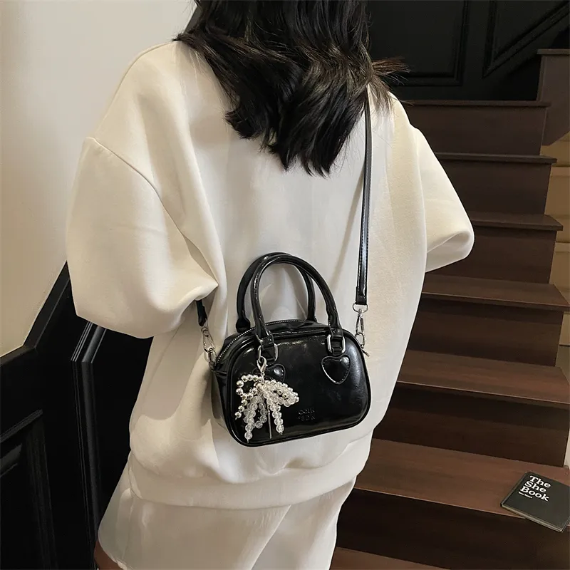 Miss Angel PU Handbag Women's White/Pink/Black-28