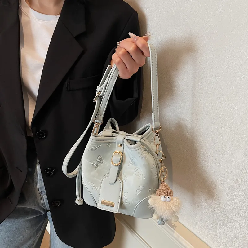 Miss Angel PU Crossbody Bag, Shoulder Bag, Outing Bag Regular Women's Black/White/Blue/Pink-13