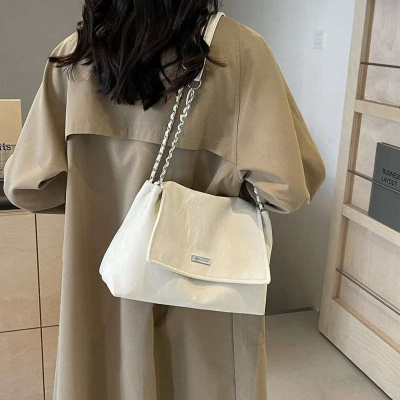 Miss Angel PU Shoulder Bag Women's White/Black/Gray/Pink-3