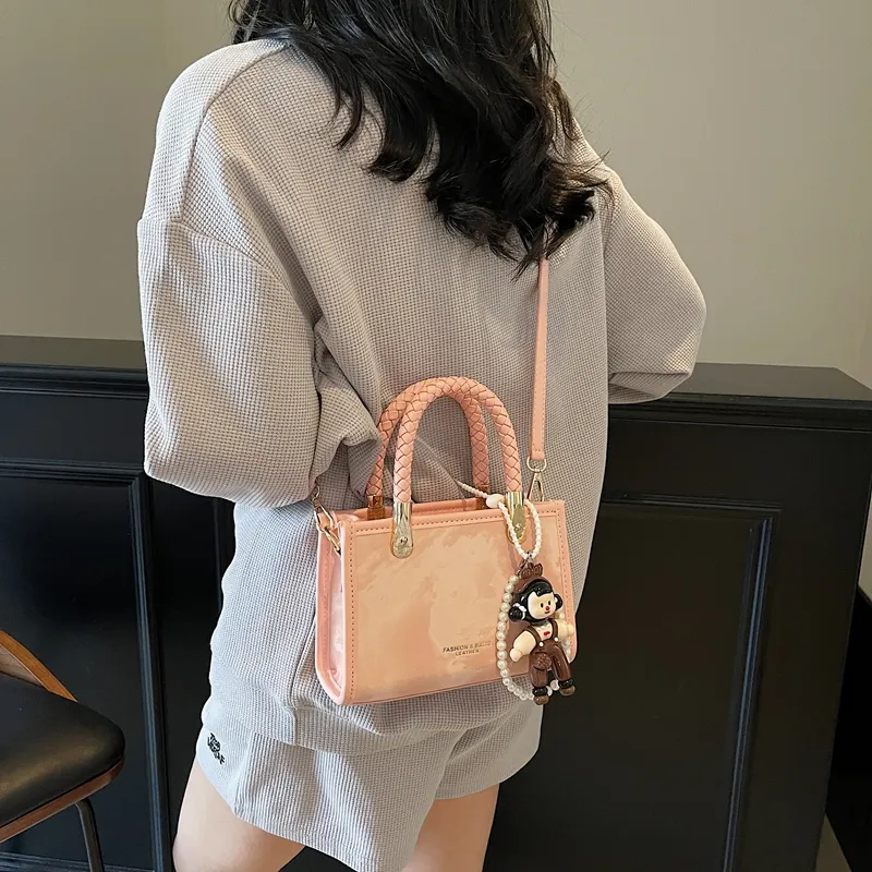 Miss Angel PU Handbag Women's Pink/Silver/Pink-15