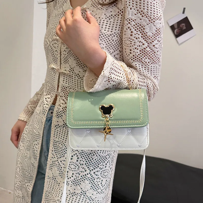 Miss Angel PU Crossbody Bag Travel Bag Regular Women's White/Black/Green/Blue-20