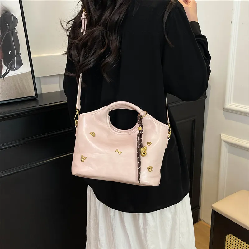 Miss Angel PU One Shoulder Handbag Women's Multicolor-3