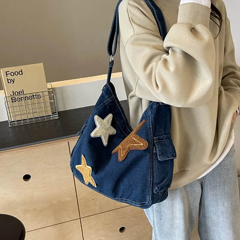 Miss Angel Denim Shoulder Bag Crossbody Bag Regular Women's Multicolor-11
