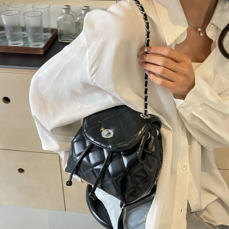 Miss Angel PU Backpack Women's White/Silver-13