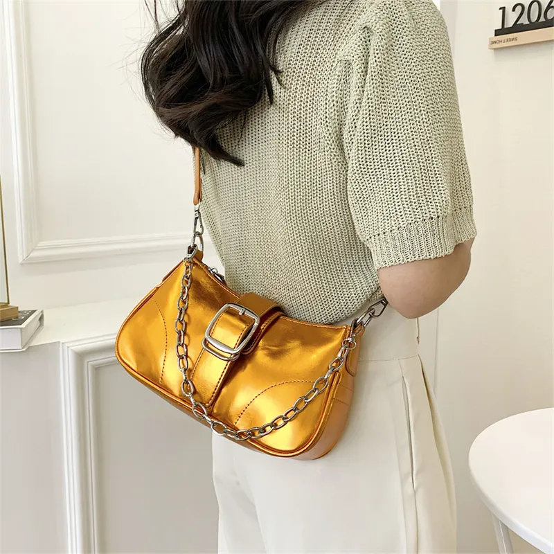 Miss Angel Patent Leather Shoulder Bag Women's Multicolor-14
