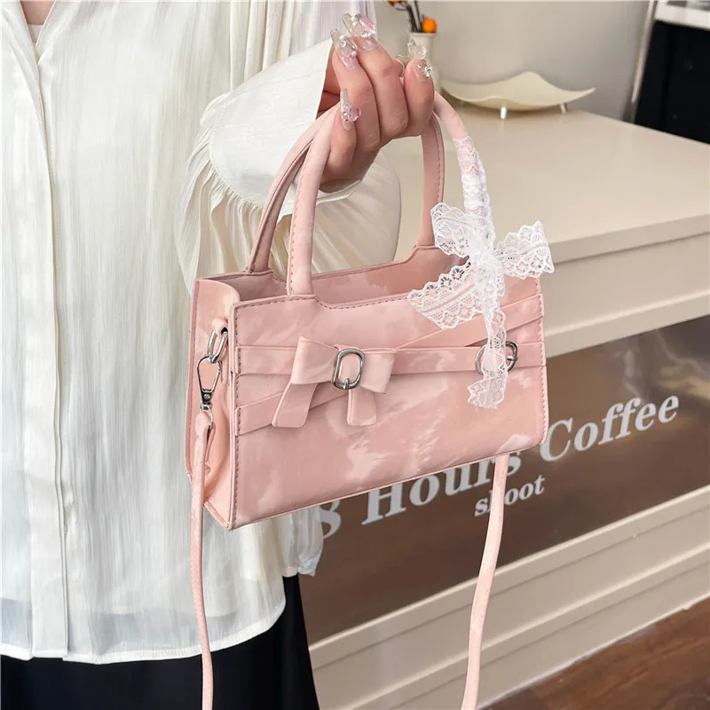 Miss Angel PU Handbag Women's White/Pink-13