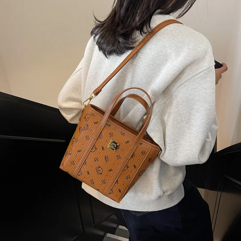 Miss Angel PU Crossbody Handbag Women's Pink/Brown-1