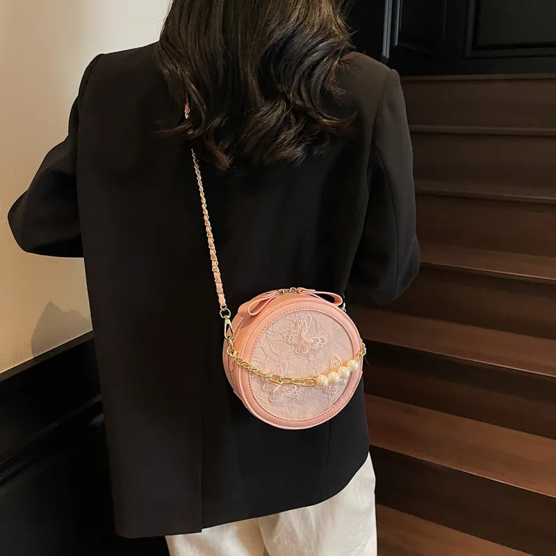 Miss Angel PU Crossbody Bag Women's Blue/Ecru/Pink-13