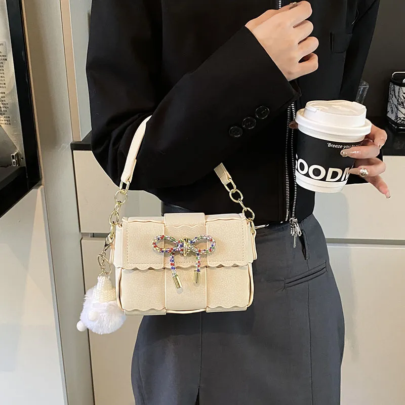 Miss Angel PU Handbag, Crossbody Bag, Shoulder Bag Women's Black Pink White Silver-19