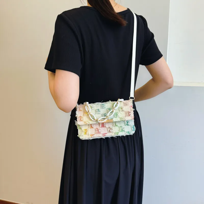 Miss Angel Fabric Crossbody Bag, Shoulder Bag, Handbag Women's Multicolor-7