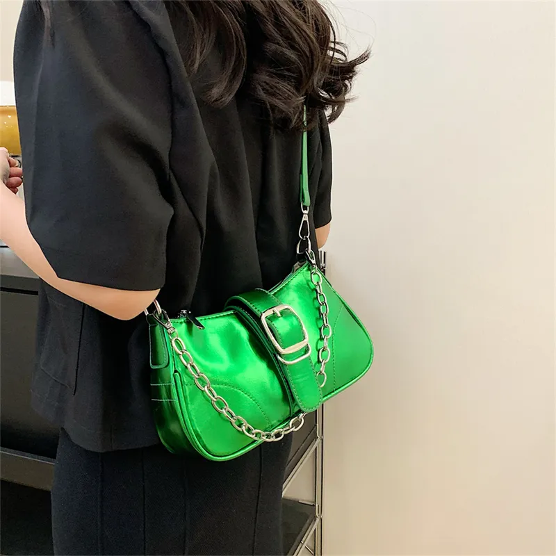 Miss Angel Patent Leather Shoulder Bag Women's Multicolor-26