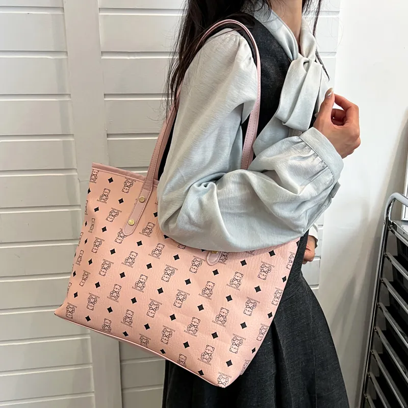 Miss Angel PU Tote Bag, Shoulder Bag Women's Multicolor-16