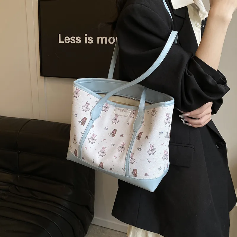 Miss Angel PU Shoulder Bag Regular Women's Pink/Blue-8