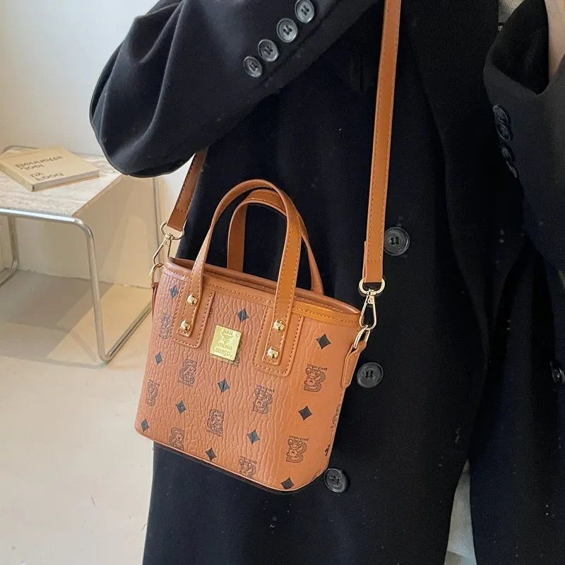Miss Angel PU Shoulder Bag, Crossbody Bag, Handbag Women's Pink/Brown/Black-1