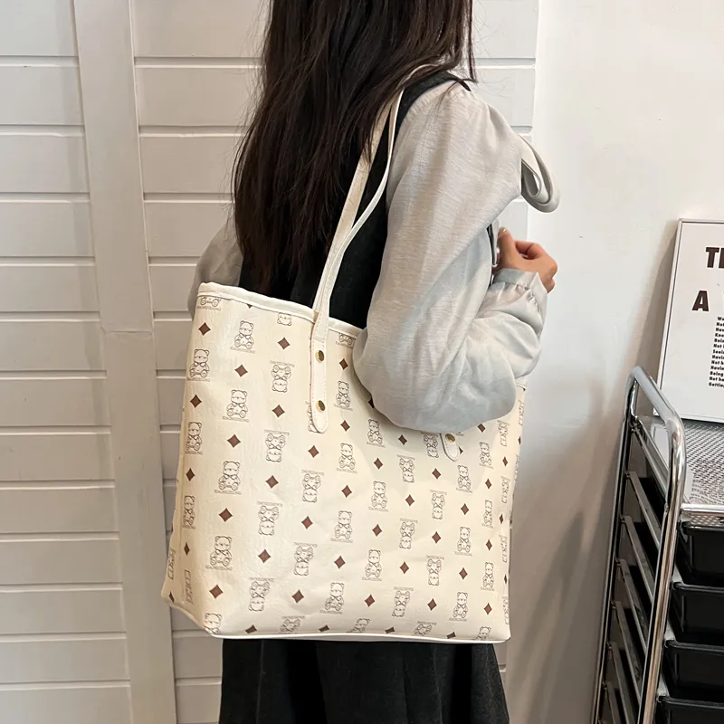 Miss Angel PU Tote Bag, Shoulder Bag Women's Multicolor-5