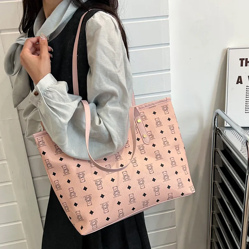 Miss Angel PU Tote Bag, Shoulder Bag Women's Multicolor-15