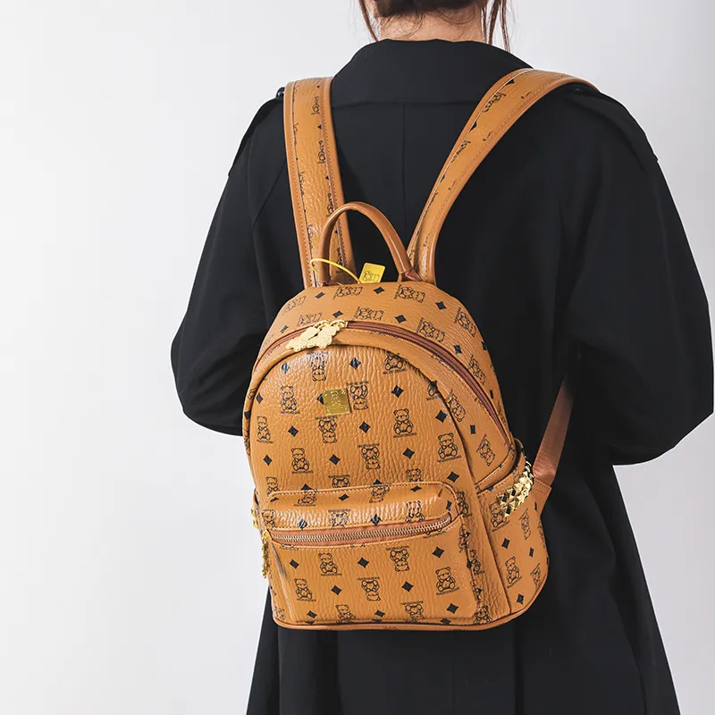 Miss Angel PU Backpack Tubas Women's White/Brown-9