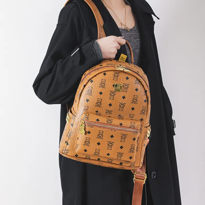 Miss Angel PU Backpack Tubas Women's White/Brown-7