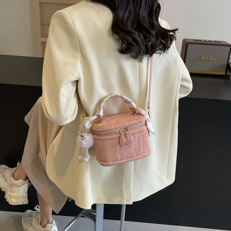 Miss Angel PU Handbag Regular Women's White/Black/Pink-11