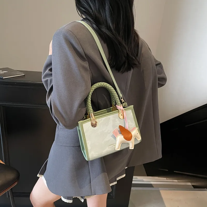 Miss Angel PU Small Square Bag, Crossbody, One Shoulder Handbag Women's Multicolor-6