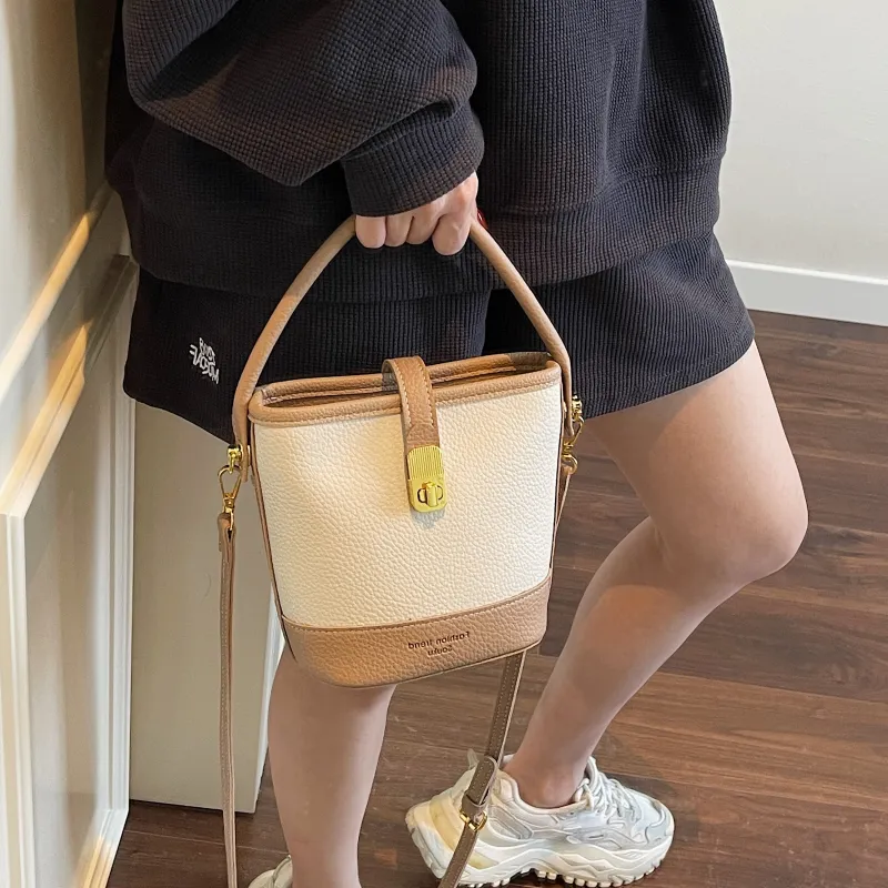 Miss Angel PU Shoulder Bag, Crossbody Bag, Handbag Women's Black/Yellow/Khaki/Pink-16