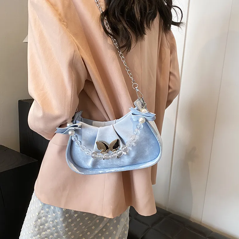 Miss Angel PU Shoulder Bag, Crossbody Bag, Handbag Women's Blue/Pink/White/Black-1
