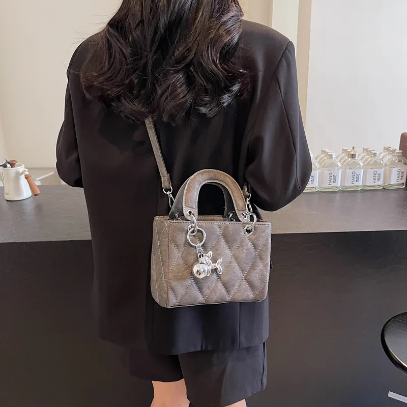 Miss Angel PU Lady Dior Bag, Shoulder Bag, Crossbody Bag, Handbag Tubas Women's Black/Khaki/Denim Blue-9
