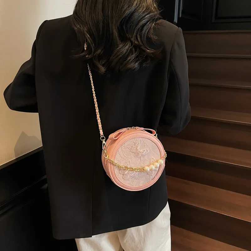 Miss Angel PU Crossbody Bag Women's Blue/Ecru/Pink-14