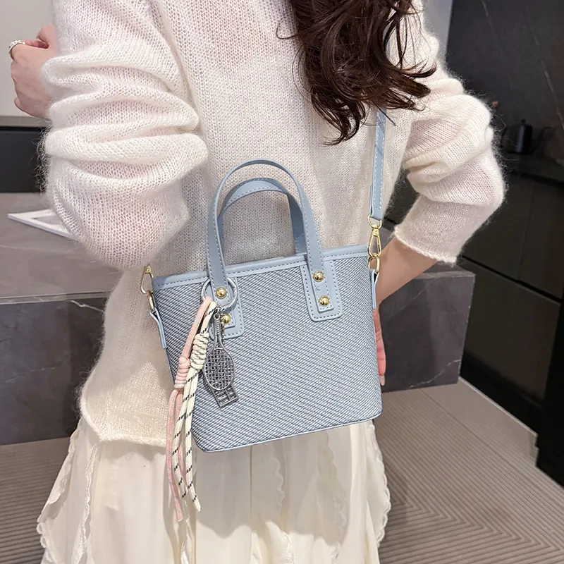 Miss Angel PU Crossbody One Shoulder Handbag Women's Black, Pink, Khaki, Blue, Brown-14