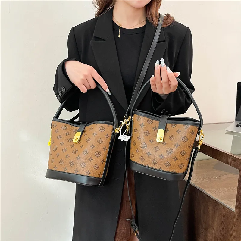 Miss Angel PU Crossbody Handbag Regular Women's Blue/Beige/Brown-13