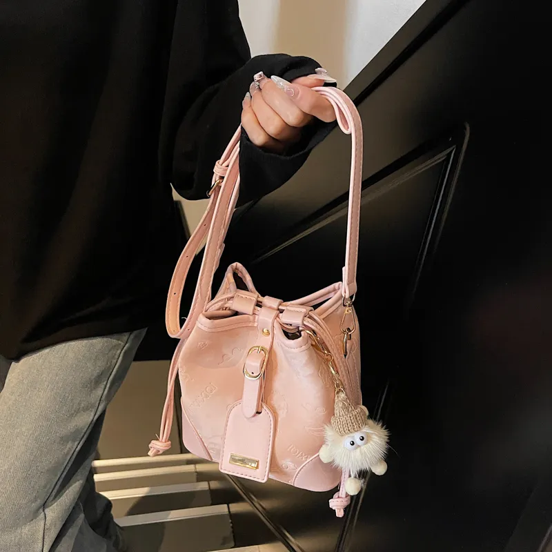 Miss Angel PU Crossbody Bag, Shoulder Bag, Outing Bag Regular Women's Black/White/Blue/Pink-18