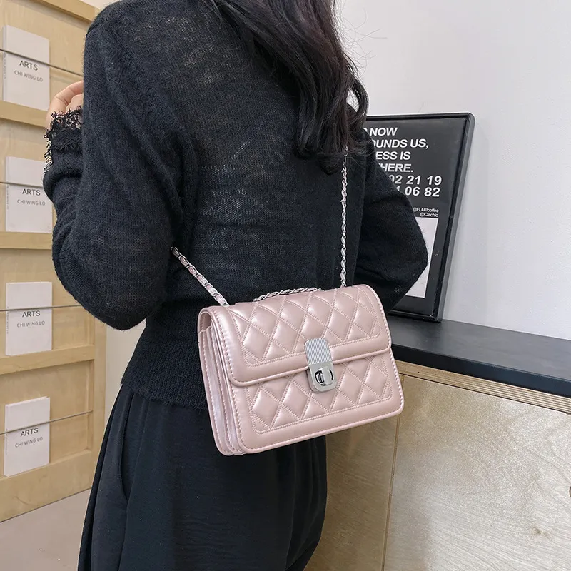 Miss Angel PU Shoulder Bag, Crossbody Bag Women's White/Silver/Pink-11
