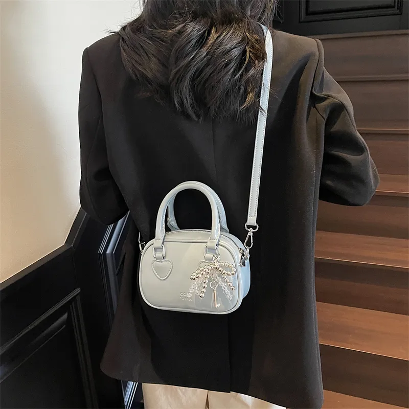 Miss Angel PU Handbag Women's White/Pink/Black-16
