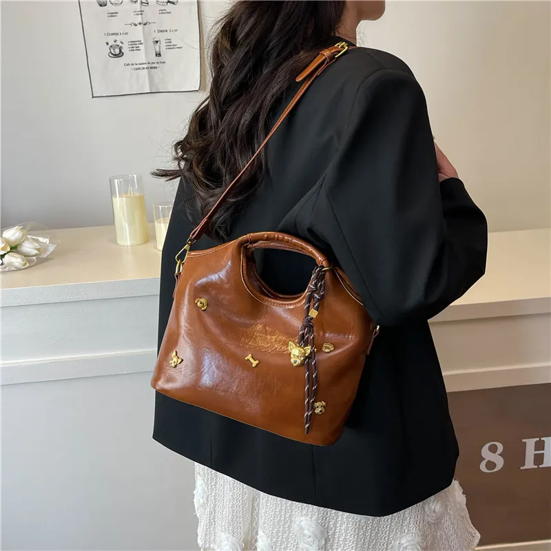 Miss Angel PU One Shoulder Handbag Women's Multicolor-16