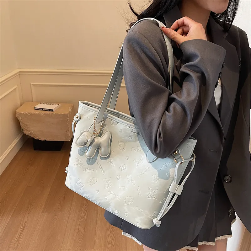 Miss Angel PU Tote Bag Shopping Bag Shoulder Bags Women's Multicolor-21