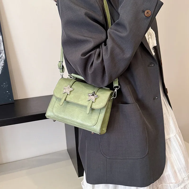 Miss Angel PU Crossbody Bags Shoulder Bags Regular Women's Black/Green/Pink/Beige/Brown-10