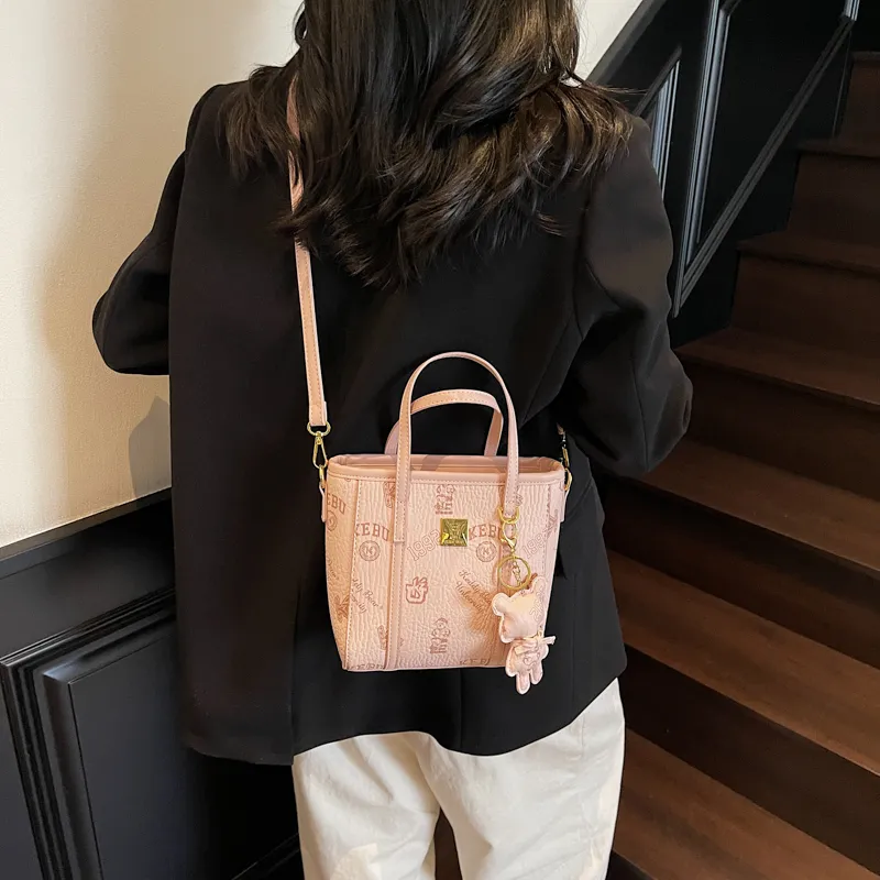 Miss Angel PU Crossbody One Shoulder Handbag Women's Multicolor-13