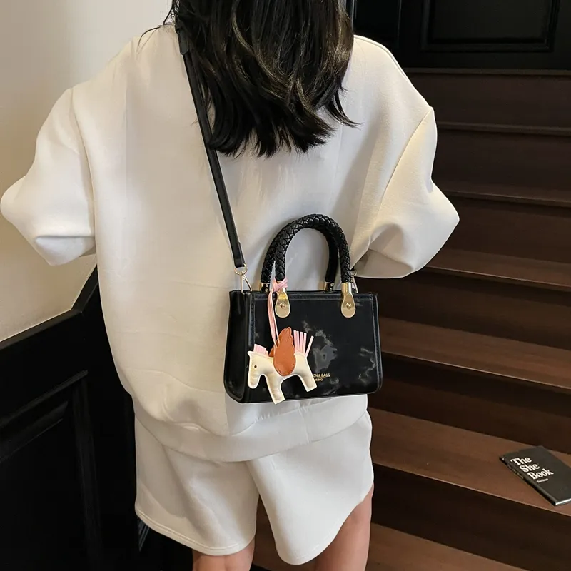 Miss Angel PU Small Square Bag, Crossbody, One Shoulder Handbag Women's Multicolor-10