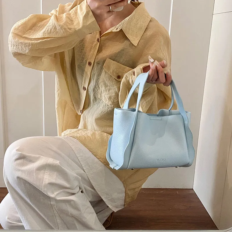 Miss Angel PU Shoulder Bag Crossbody Bag Handbag Regular Women's -Sizing White/Black/Pink/Blue-23