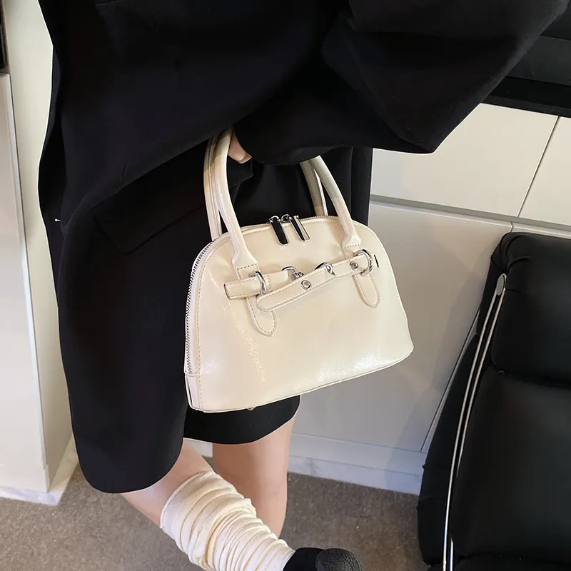 Miss Angel PU Crossbody Handbag Women's White/Silver/Black-3