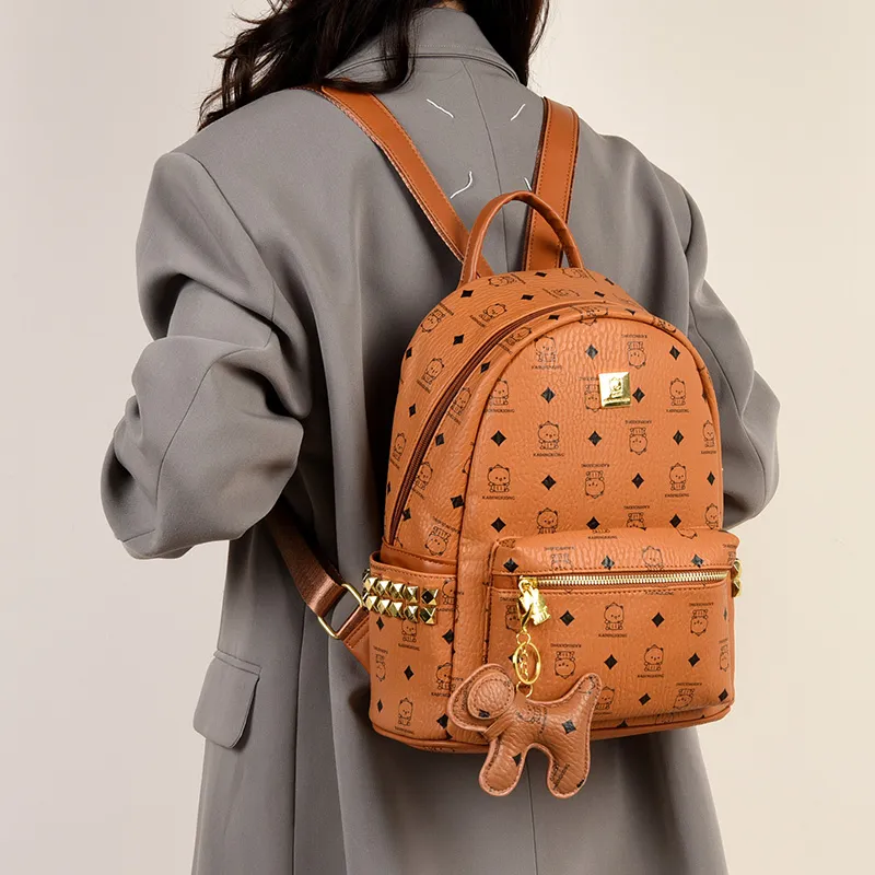 Miss Angel PU Backpack Women's Multicolor-3
